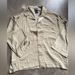 Olive satin H&M shirt